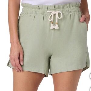 Women's Light Green Casual Shorts